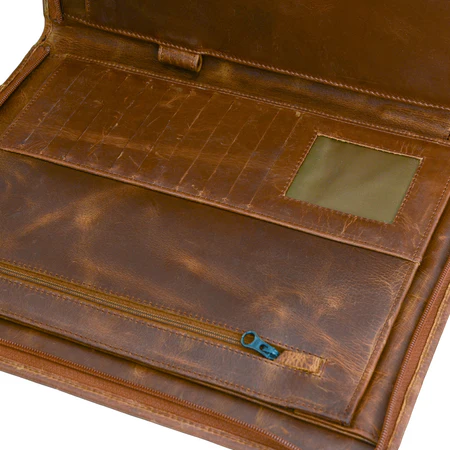 Zip Up Leather Padfolio - Image 5