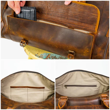 Alpha 46L Leather Duffle - Image 2