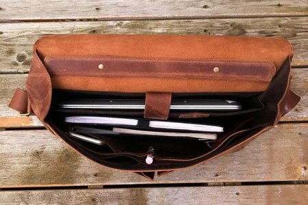 Coarse Leather Messenger - Image 7